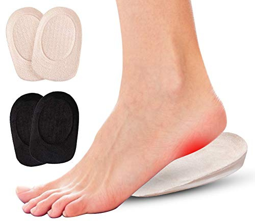 Haofy solette per tallone, 7mm cuscinetti per scarpe aiuta ad alleviare il dolore del tallonite, fascite plantare e borsite, 2 paia soletta in gel per uomo e donna (S)