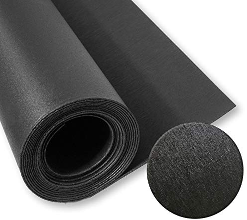 ToolTex Robuste, rutschfeste Werkzeugkasten-Auskleidung und Schubladeneinlage, schwarz, 61 cm x 50 cm, knitterfreie Matte schützt Schubladen und hält Werkzeuge an Ort und Stelle.