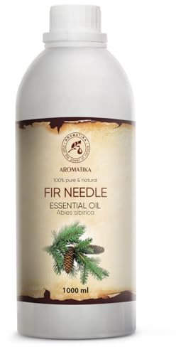 Fichtennadel Öl 1000ml - Weihnachtsbaumduft - Abies Sibirica - Ätherisches Fichtenöl - Tannenöl - Reine Duftöl für Weihnachten - Luftbefeuchter - Aromatherapie - Duftlampe
