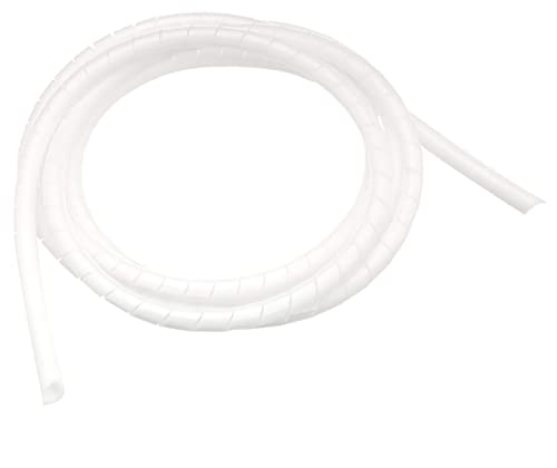 Amazon Basics Cable Tidy Sleeve, Ideal for Cable Management and Protecting Cords From Pets, 2.5 m - White