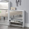 [en.casa] Scarpiera Stretta con 2 Contenitori Ribaltabili 67 x 63 x 17 cm Mobile Portascarpe Salvaspazio con Ante a Specchio - Bianco