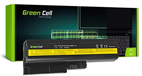 Green Cell Battery for Lenovo IBM ThinkPad T61 6461 6462 6463 6464 6465 6466 6467 6468 6470 6471 8889 8890 8891 8892 8893 8894 8895 8896 8897 8898 Laptop (4400mAh 10.8V Black)