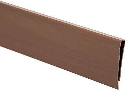 jarolift Clip di Fissaggio in PVC per Canniccio Profilo di Copertura per Recinzione, 5 x 1 m di Lunghezza, Marrone