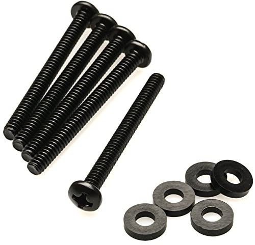 CRJ 6-32 UNC Extra Long 1-1/2 (37mm) Computer Radiator Fan Screws Set for 25mm and 30mm Fans - 20 Screws and 20 Washers