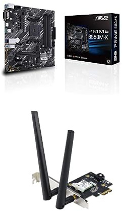 Scheda Madre Asus PRIME B550M-K + Scheda Wireless Asus PCE-AX1800