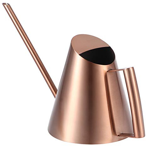 Jeffergarden Succulent Long Bec Arrosoir en Cuivre pour Plantes D'Intérieur Arrosoir Pot Long Bec étroit Intérieur bonsaï Fleur Bronze coloré Jardinage Bouilloire Bureau Enfants (S)