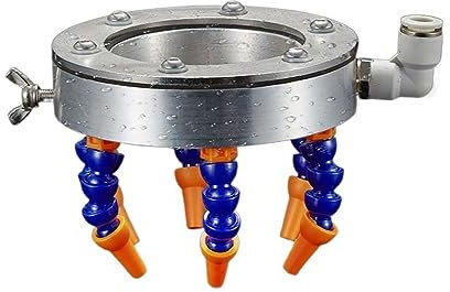 SHYISY Machine à Graver avec Anneau de pulvérisation d'eau, Refroidissement Universel adapté à la Broche de 80mm CN-C, fraiseuse de Tour
