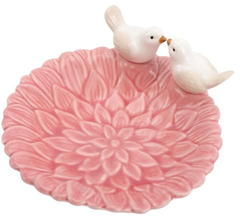 Mangeoire à Oiseaux En Céramique Plats De Service En Céramique Plateau à Bijoux En Porcelaine Assiettes à Salade En Porcelaine Vide-poche Vintage Accessoires Plaque D'anneau