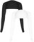 DSLSQD 2 Pieces UV Protection Shawl Arm Sleeves, Cooling Shawl Arm Sleeve with Finger Hole Sun Protection Sleeves for Women Golfing Driving and Outdoor Sports (black+white)