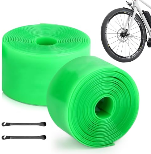 mizikuu 2PCS Fodere per Pneumatici per Biciclette, Imbottitura Interna Anti-Foratura Nastro Antiforatura per Fodera Interna compatibile con 30, 40.6, 46, 50.8, 61, 66, 70, 73.6 cm