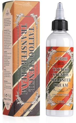 STIGMA 120ml Tattoo Transfer Creme Gel Professionelle Schablone Transfer Gel Langlebiger Tattoo Balsam für Tranfer Papiermaschine Transfer Seife Tattoo Zubehör T307EU-120ML