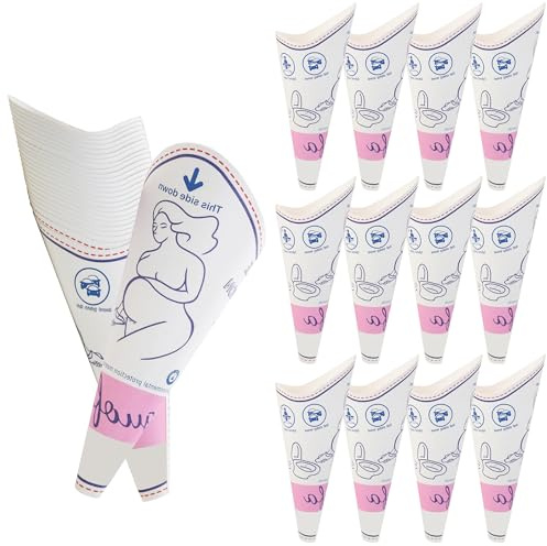 guofa Female Urinal, Disposable Urinal for Women Portable Urinal Standing up for Women Waterproof Paper Pee Funnel for Festival, Camping, Car, Hiking Essentials for Women