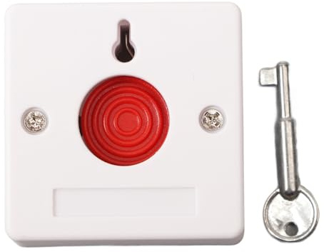 Pulsante Antipanico, Pannello Efficiente e Durevole Reset Manuale Pulsante di Allarme di Emergenza Integrato 250 V per Sistemi di Sicurezza,allarme