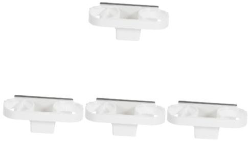 Beavorty 4 Stück storage shelves abstellständer badaccessoire haartrockner halterung Fön Stand Luft regalhalterung Badezimmer-Organizer zur Wandmontage föhnhalter wandhalterung Plastik Weiß