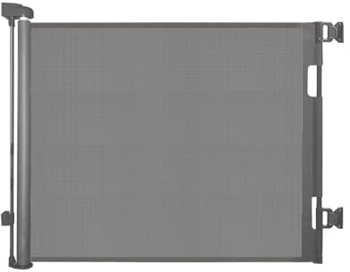 Retraktierbares Sicherheitsgitter für Babys & Haustiere – Extra Breit & Hoch, 0-140CM Türschutzgitter für Treppen, Türen, Innen- & Außenbereich, Einfache Einhand-Bedienung, Grau