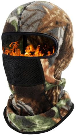 TAGVO Winter Warm Balaclava Ski Face Mask Unisex, Windproof Camouflage Full-mask Fleece Headwear, Breathable Neck Warmer for Helmet Cold Weather Men Soft Face Cover for Outdoor Sports Cycling Skiing