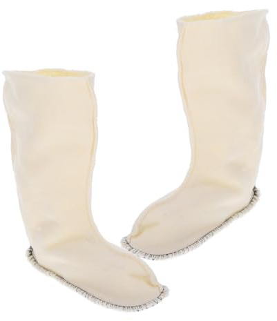 WRITWAA Calcetines y Diseño Portátil para Botas de Lluvia Forro de Felpa Corta Cálido Cómodos y Resistentes para Días Lluviosos y Clima Frío