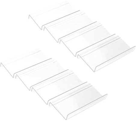 Bosiyrggrl 8pcs Clear Acrylic Spice Drawer Organizer,Seasoning Jars Drawers Insert,Kitchen Spice Rack Tray for Drawer Easy to Use
