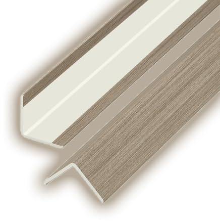 KGPGNYMYHA Baguette D’Angle De Protection Profilé d'angle en PVC Bande De Protection pour Bordure De Mur, Décoration De Bord De Porte, Fenêtre, Table(Khaki,150cm/60in)