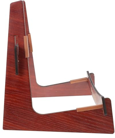 Cabilock Solider Holz Gitarrenständer Stabiler Ukulele Bodenständer Faltbarer Gitarrenhalter für Bass Violine und Andere Saiteninstrumente Platzsparend Abnehmbar für Zuhause und Studio