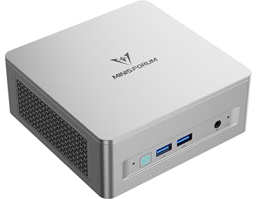 MINISFORUM UM750L Slim Mini PC, AMD Ryzen 5 7545U Mini Computer(6C/12T, Up to 4.9GHz), 16GB LPDDR5 RAM & 512GB PCIe 4.0 SSD, HDMI/DP/USB4, 4 x USB Type A,2.5G LAN,WIFI6E/BT5.3