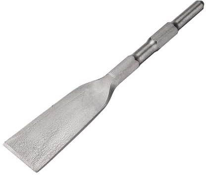 QUARKZMAN Burin Hexagonal Pour Marteau-Piqueur Electrique 280mm x 17mm Pour Demolition Jardinage Terrassement Creusement Decoupe (Largeur Lame: 49mm)