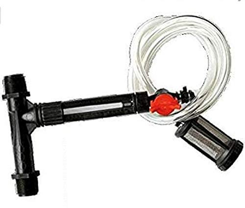 Suinga INYECTOR Venturi de Fertilizante 50mmØ 1 1/2'' con caudalímetro. Caudal de Fertilizante 200 a 1020 litros. Presión de 1 a 5,5 Bar, Negro