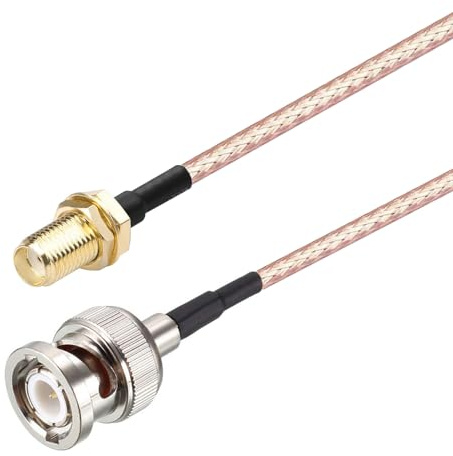Oiyagai 2 Pezzi Cavo Coassiale RF SMA Femmina a BNC Maschio RG316 (30cm/11.8)