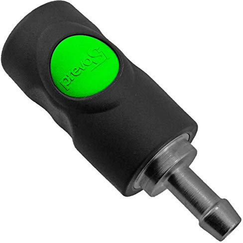 Prevost S1 Druckluft Sicherheits ESI 071806 Kupplung mit Schlauchtülle LW 6 mm mit Druckknopfbetätigung schwarz grün