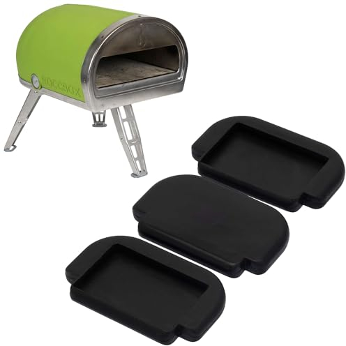 The Outdoor Pizza Oven Guy - Protectores de superficie para horno de pizza (3 unidades), caucho negro