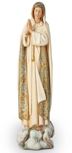 BC katholische Statuen Unserer Lieben Frau von Fatima, gesegnete Jungfrau Maria Figur für Altar, Heilige Mutter Madonna 30,5 cm H, religiöses Geschenk für Mutter, Klassische Renaissance-Skulptur von