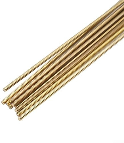 25PCS Brass Welding Rods, Brass Brazing Wire, Brazing Rods Brass Solder Welding Rod for Oxyacetylene Gas Welding for Welding, 3.0mm