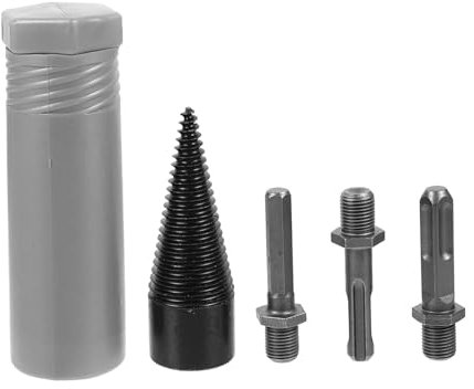 OSALADI Set 4 Pezzi Punte Coniche per Legno Resistenti All'usura in Acciaio ad Alta Durezza per Trapano Multiuso e Lavori di Falegnameria