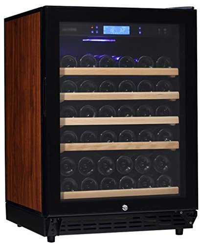 Suuim Bodega - Enfriador de Bodega - Puerta de Vidrio Templado de Doble Capa con Cerradura para niños - Control de Temperatura 5-22 ℃ Refrigerador de Bodega