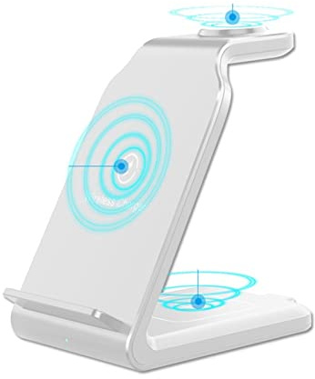 Chargeur magnétique sans fil Support de chargeur sans fil, support de chargeur sans fil 100W for montre de téléphone 3 en 1 Station de chargement rapide for écouteurs pour téléphone, montre, écouteurs