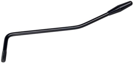 Banworks M6 metrischer Gitarren Tremolo Arm Whammy Bar Ersatz | 5.8mm (15/64) Gewinde für Tremolo-Brücken von Squier Strat ST Gitarren JT/YB-01 Schwarz mit schwarzem Ende