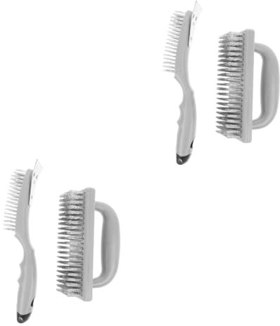 POPETPOP 4 Pièces Brosse Métallique Brosse De Gril pour Gril De Nettoyage De Barbecue De Support De De Barbecue pour Le Nettoyage De De