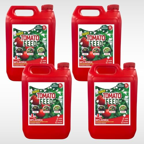 Dunnet Tools 20L Tomato Feed For Plants Vegetable Fertiliser Organic Tomato Plant Food Liquid Concentrate 300:1 Vegetable Plant Food Outdoor High Yield Growing Fertiliser Nutrient Rich