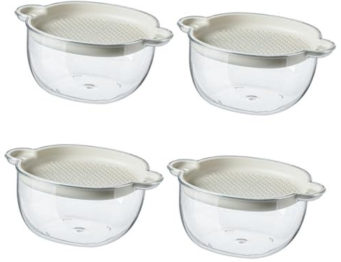 Cabilock 4 Pezzi Di Utensili Da Cucina Ciotola Per Essiccatore Di Verdure Di Scolo Ciotola Per Lavare La Frutta Piccolo Colino