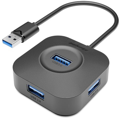 BENFEI Hub USB 3.0, 4 porte USB A Hub Alta velocità 5Gbps, splitter USB A per Maus Tastatur Flash-Laufwerk U-Disk Drucker, Compatibile con Laptop Desktop PC Xbox PS5