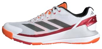 adidas Herren Crazyquick Lightstrike Padel Shoes, FTWR White/core Black/Lucid Orange, 47 1/3 EU