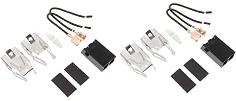 Tofficu 4 Ensembles Kit de Prise de Brûleur pour Cuisinière Électrique de Compatible Réceptacles de Four Durable et Facile à Installer