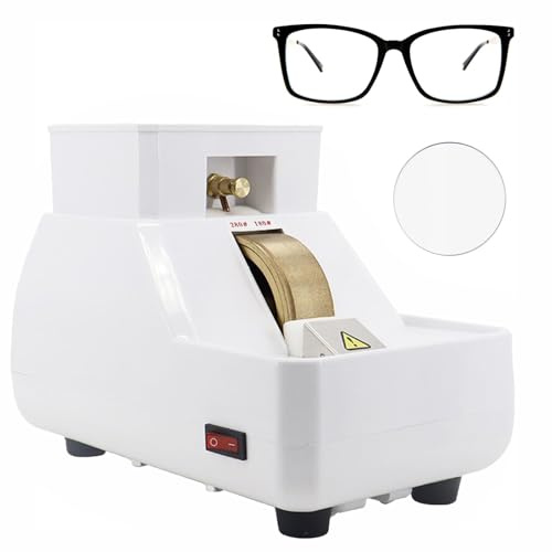 TDSYOCG Manuelle meuleuse | Meuleuse De Bord À Main Optique avec Meule Abrasive pour Polissage des Verres de Lunettes, Polisseuse Manuelle et Équier Amovible pour Travail de Précision