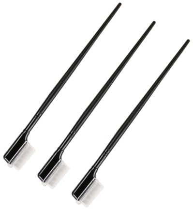 HONMEET Peigne à Cils Noir en Plastique et Acier Inoxydable Pratique 3pcs Confort Peau pour Maquillage Femme Usage Professionnel Domicile
