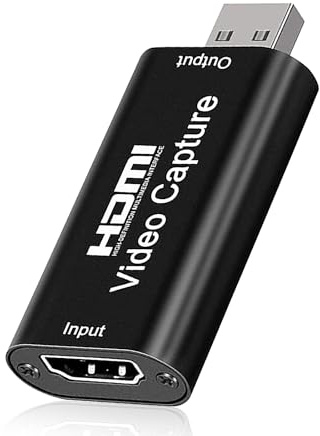 WEDAWIN Capturadora Video, Adaptador USB a HDMI, 4K Adaptador HDMI USB Tarjeta, Portátil para Edición de Vídeo Juegos Streaming