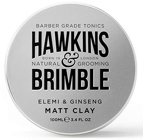Hawkins & Brimble Matt Clay 100ml/3.4 fl oz - Non Greasy Matte Hair Styling For Men Softens Repairs Allows for Restyling | Our Acclaimed Subtle Signature Scent