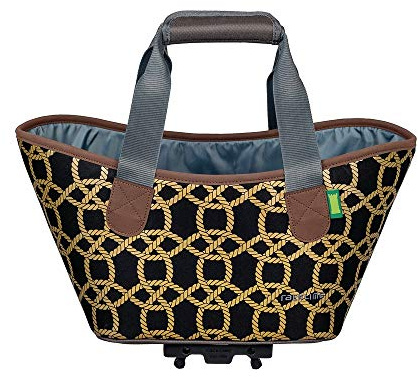 Racktime Unisex – Erwachsene Agnetha Fahrradlenkertasche, schwarz, 1size