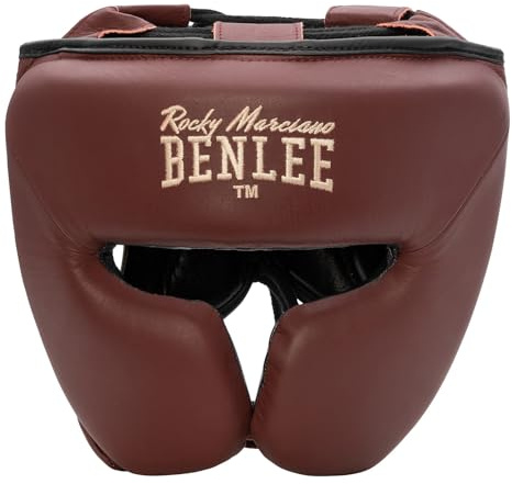 BENLEE Protezione per la testa in pelle Berkley, Wine, L/XL