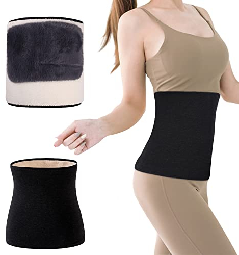 Cyiecw Rückenwärmer Kaschmir Nierenwärmer Damen, Wärmegürtel Rückenwärmer,Winter Wolle Leibwärmer für Damen,Wärmer Taillen Beschützer,Taille Unterstützung Beschützer Gürtel Band