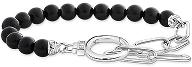 THOMAS SABO Damen-Armband 925er Silber Onyx 32025642